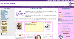 Desktop Screenshot of haylingscouts.org.uk